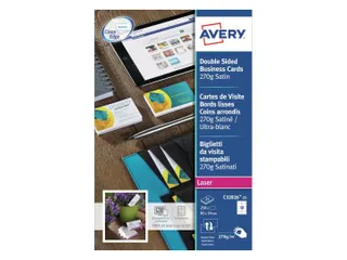 Visitekaart Avery C32026-10 85x54mm dubbelzijdig 270gr 100 stuks - 2