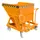 Kiepbak Staalplaat 1115x1010x1220mm Inh. 0.40m³ 1000kg Oranje
