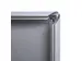 Cadre clipsable A2 Ignifugé Coins droits 32mm argent
