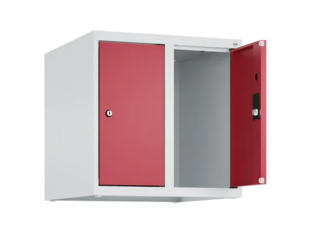 opzetkast,v. locker,2vak.,vak B 250mm,HxBxD 500x500x500mm,vleugeldeur