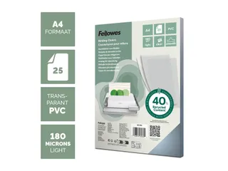 Voorblad Fellowes A4 Pvc 180 Micron Transparant 25 stuks - 6