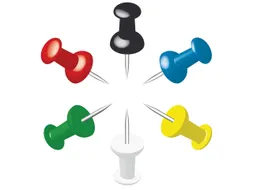 Pushpins Alco doosje a 20 stuks assorti kleuren