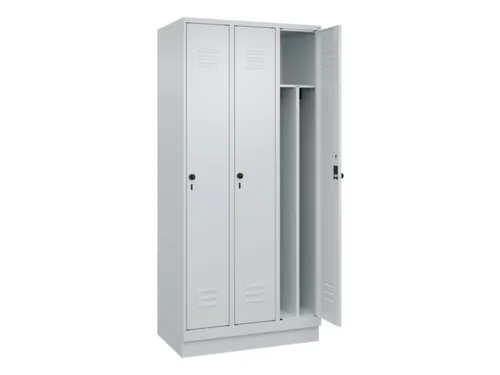 locker voor scheiding van kleding,HxBxD 1950x900x500mm,3vak