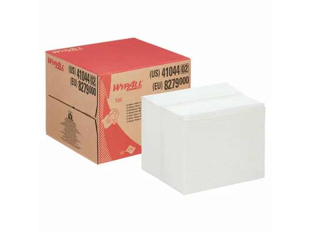 Wypall doek X80 Hydroknit 1-laags wit 42,7x28,2cm 160 vel