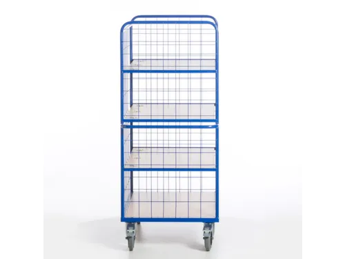 etagewagen,draagverm. 600kg,4etage(s),laadvl. LxB 1200x740mm,houtetage