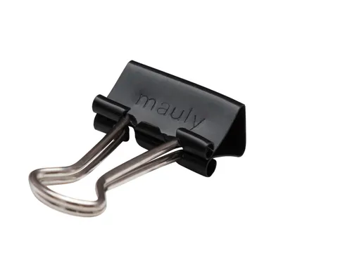 Papierklem Foldback mauly 214 Zwart 13mm 12 Stuks