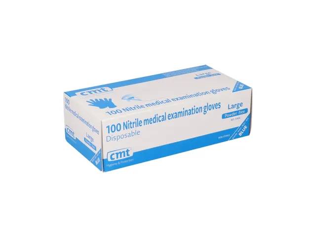 Handschoen CMT L (8-9) nitril blauw 100 stuks