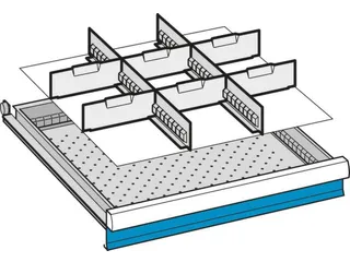Lade-Indelingsset,2Xsleufwand/6Xscheidingsplaat - 3