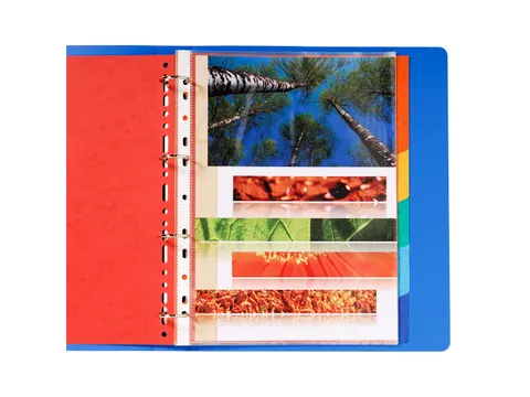 Tabbladen glanskarton 225g 6 tabs - A4 max