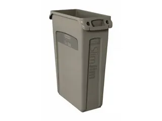 Rubbermaid Slim Jim met luchtsleuven 87 liter Beige - 1