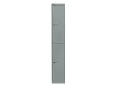 Dubbeldekse garderobekast,HxBxD 1802x305x305mm,1x2vak.,cil.-slot