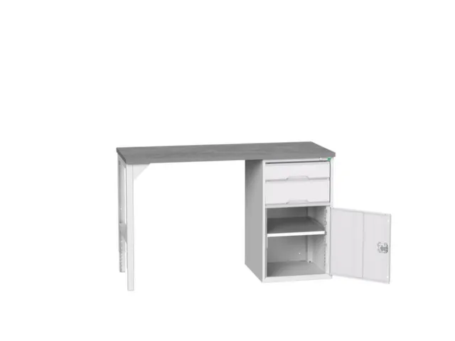 werkbank,HxBxD 930x1500x600mm,linoleumblad,2voeten/1container