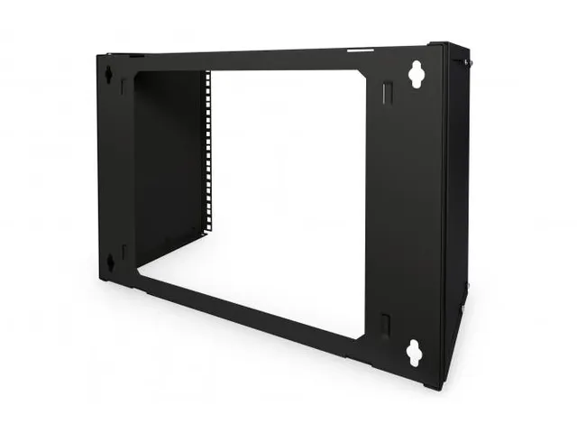 Patchhouder 8U wandmontage 372x505x250mm Stapelbaar Zwart