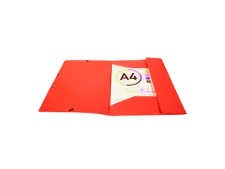 Elastomap 3klep A4 P P 0,5mm Opak Rood - 4