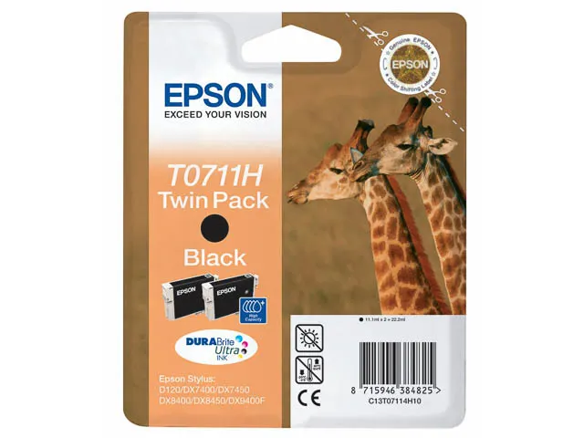 Inktcartridge Epson T 07411 h 10 22,2 Ml Zwart