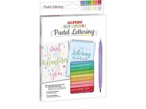 Color Experience Pastel Lettering stiften set van 12 stuks
