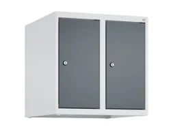 opzetkast,v. locker,2vak.,vak B 250mm,HxBxD 500x500x500mm,vleugeldeur
