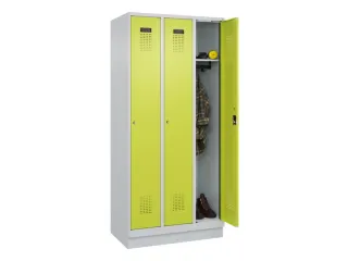 locker,HxBxD 1950x900x500mm,3vak,vak B 300mm,cil.-slot,sokkel - 1
