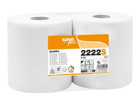 Toiletpapier Celtex Save Maxi Jumbo 2-laags wit 300 meter krimp a 6 ro