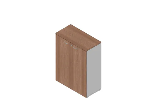 Kantoorkast Romp Aluminium Front Canaletto-Hout bxdxh 900x450x1232mm