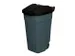 Afvalbak 100 Liter HxBxD 850x510x550mm Pp Romp en Deksel Antraciet