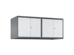 opzetkast,v. locker,4vak.,vak B 300mm,HxBxD 500x1200x500mm,vleugeldeur