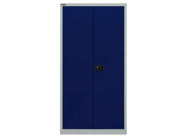kantoorkast openslaande deuren HxBxD 1806x914x400mm Stalen Grijs Blauw