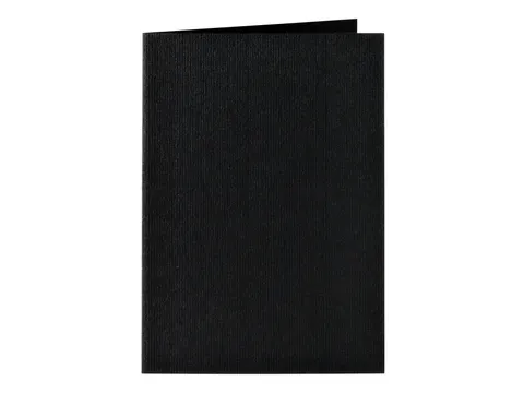 Correspondentiekaart Papicolor dubbel 105x148mm ravenzwart pak à 6 st