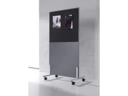 scheidingswand,HxB 1545x800mm,Bl-wit,BN8010-antraciet