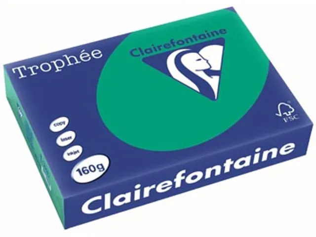 Trophée Intens gekleurd papier A4 160 gram 250vel Dennengroen