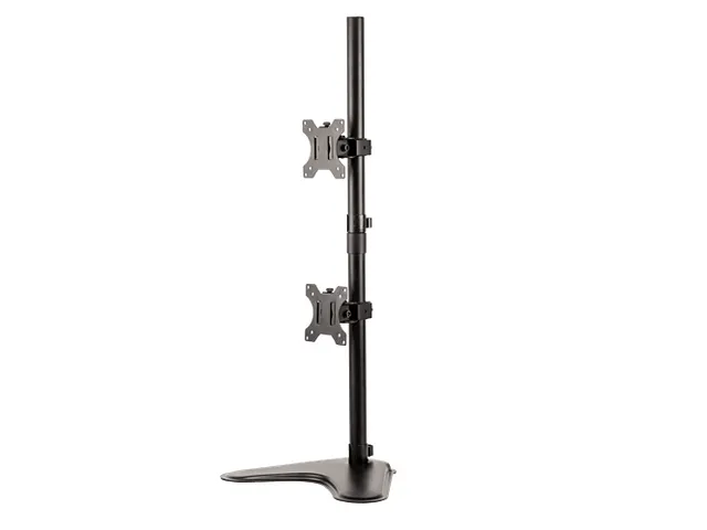 Bras écran Fellowes Seasa double vertical sur pied noir