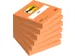 Memoblok Post-it 654 76x76mm oranje 100 vel