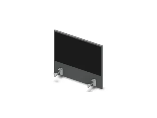 opzetpaneel bureau aanbouw MS-donkergrijs BN8033-zwart 600mm