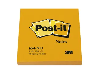 Memoblok Post-it 654 76x76mm oranje 100 vel - 4
