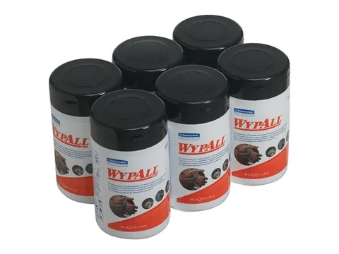 Wypall 7772 handreinigingsdoek 1-laags Groen 27x27cm doos 6 bussen