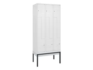 Z-garderobekast,HxBxD 2120x900x500mm,vak B 150/300mm,cil.-slot - 1