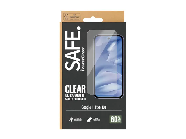 PanzerGlass SAFE. by Screen Protector Google Pixel 10a 5G | Ultra-W