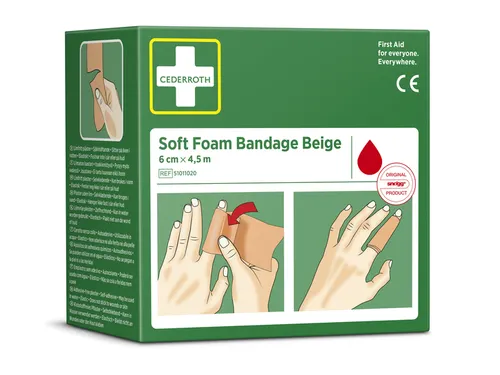 Bandage Cederroth Soft Foam beige 6cmx4.5m