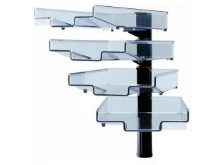 Zwenkbrievenbak Met 4 Bakken Zwart - 2