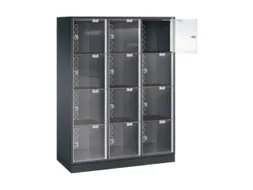 grootvolume-lockersysteem,HxBxD 1750x1220x500mm,3x4vakken,cil.-slot