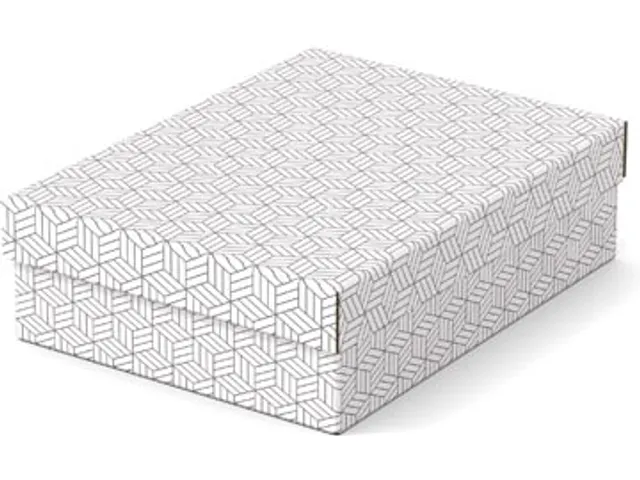 Home opberg- en geschenkdoos 26,5 x 36 x 10 cm wit