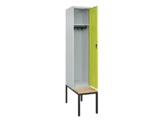 locker met bank,HxBxD 2120x400x815mm,1vak,vak B 400mm,cilinderslot - 1