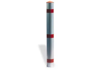 Afzetpaal Ronde Buis Ø 76mm Uitneembaar Driekantslot Spitse Kop - 1