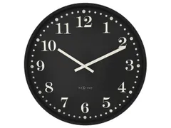 Wandklok NeXtime Dickens Large 50 cm zwart