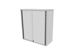 opzetkast,v. schuifdeurkast,HxBxD 1070x1200x445mm,schuifdeur,Bl-wit
