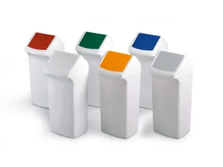 Afvalbak Durabin 40 Quare 40 Liter Wit - 1