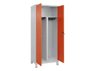 PBM-locker,HxBxD 1950x800x500mm,2vak,vak B 400mm,draaigrendel - 2