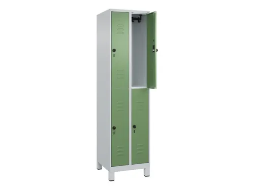 dubbeldekse locker,HxBxD 1950x500x500mm,2x2vak.,vak B 250mm