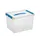 Q-line opbergbox 22L transparant blauw - 40x30x26cm