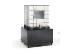 Opvangbak Hdpe 800x1345x1345mm V. 1x1000l M. Poten Geperf. Pe Plaat